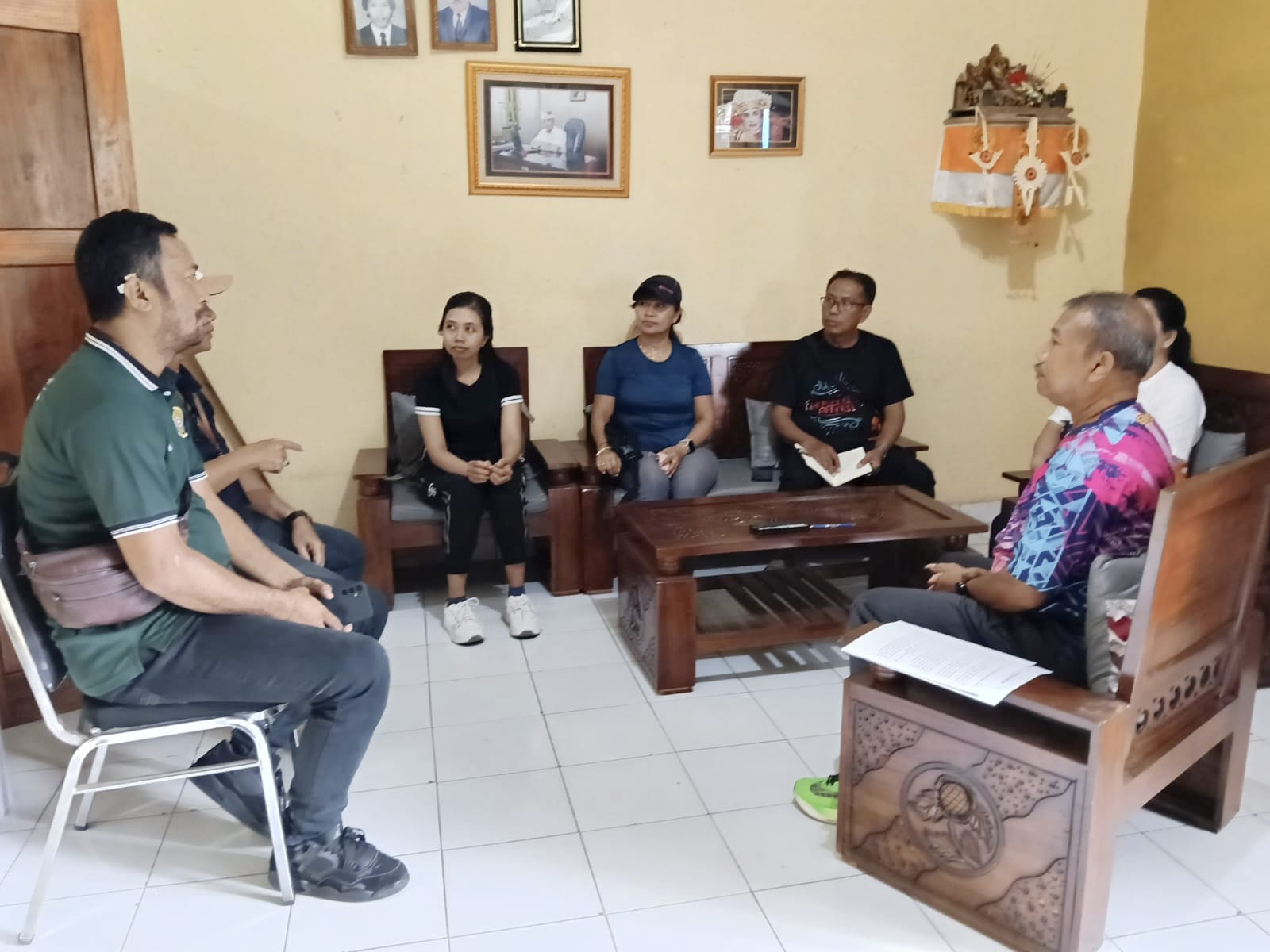 Kunjungan sosialisasi HKI ke Desa Banyuning