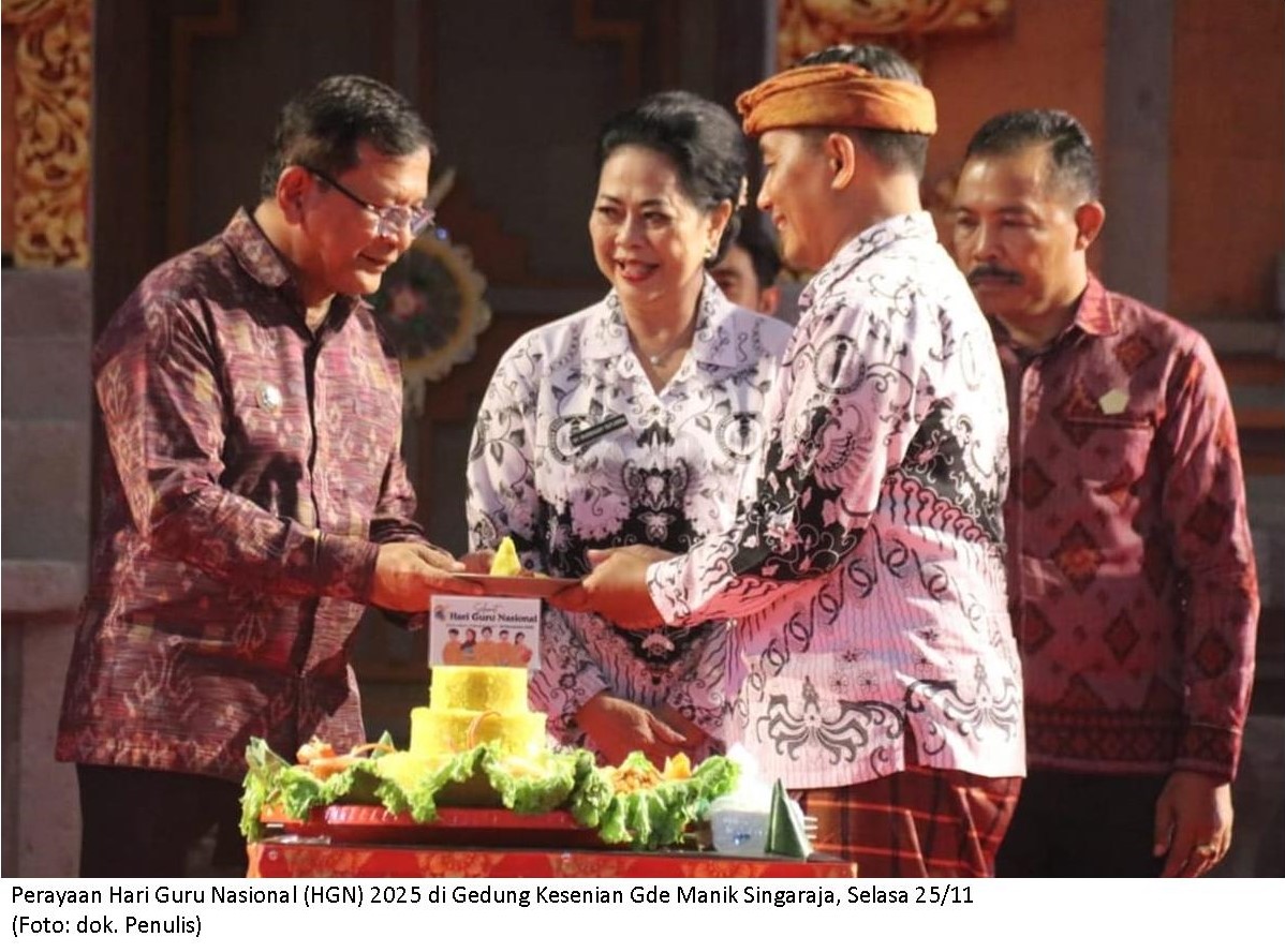Bupati Buleleng di HGN Guru Hebat, Mengajar dan Membentuk Karakter Peserta Didik