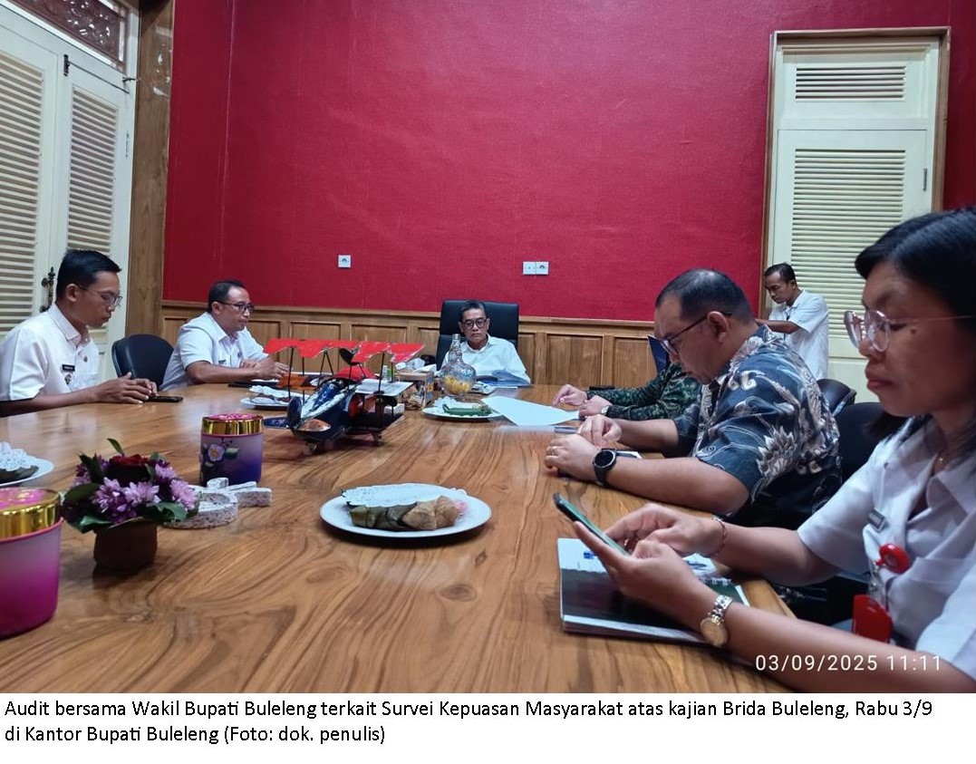 Audiensi terkait usulan Kajian Kepuasan Masyarakat terhadap Kinerja Pemerintah Kabupaten Buleleng Tahun 2025