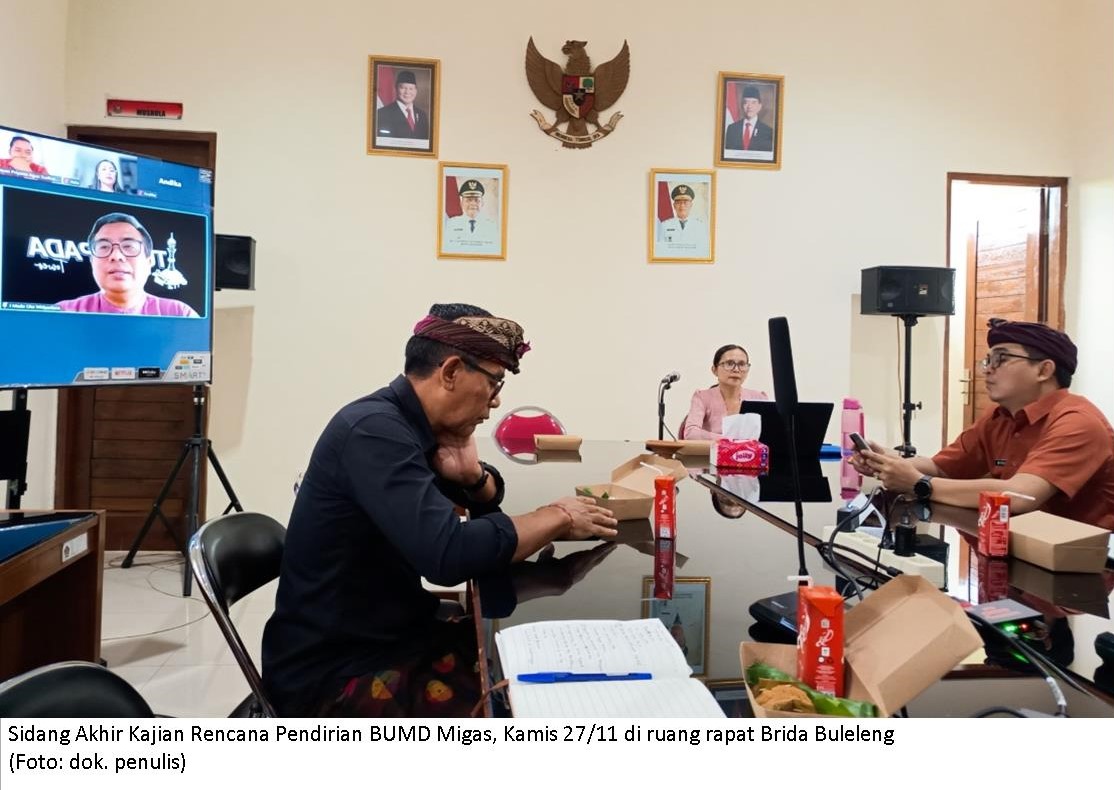 Sidang Akhir, Tim Diharapkan Kawal Hasil Kajian Pembentukan BUMD Migas Buleleng