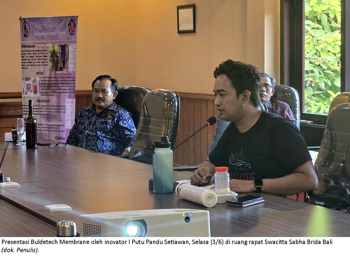 Brida Fasilitasi Inovasi Buldetech Membrane Dalam Ajang Seleksi Penerima Penghargaan Bali Swacitta Nugraha