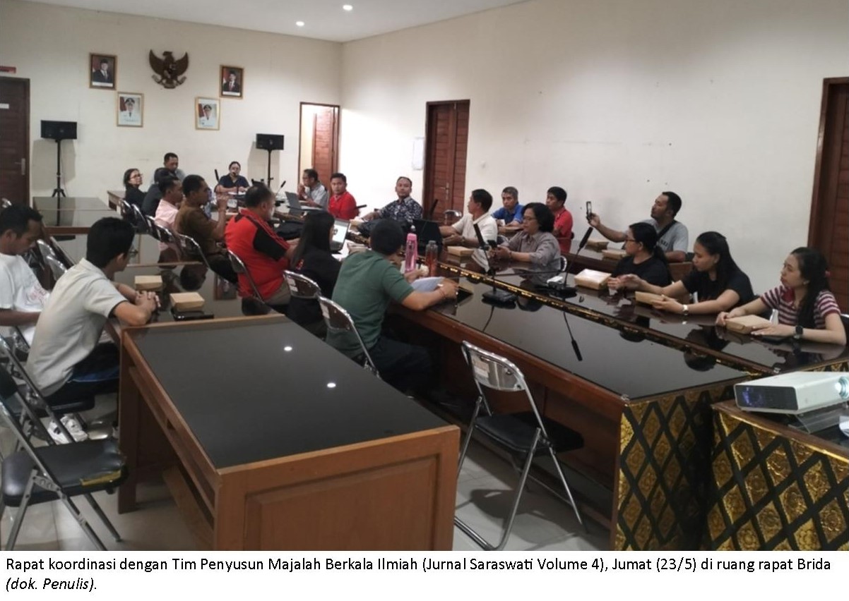 Brida Diskusikan Penerbitan Jurnal Saraswati Volume 4 Bersama Tim Perguruan Tinggi