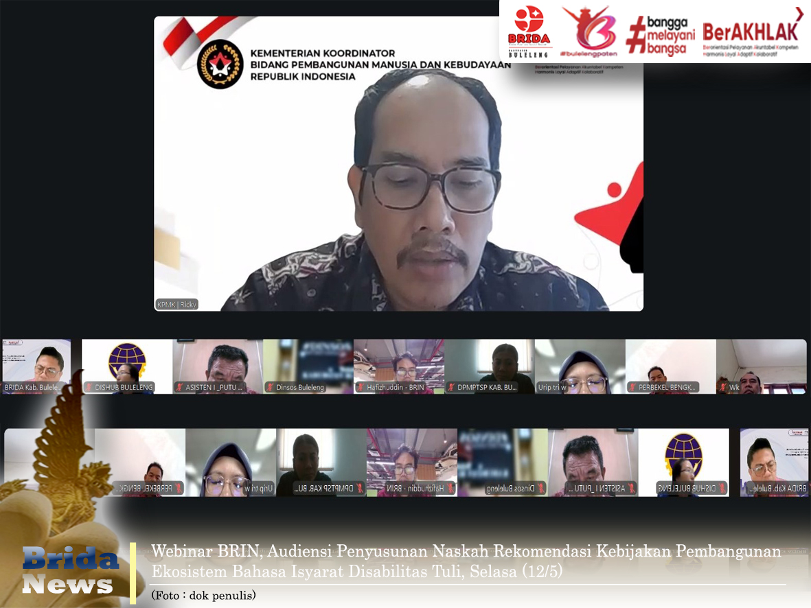 Wujudkan Kebijakan Bahasa Isyarat Inklusif BRIN Susun Kebijakannya