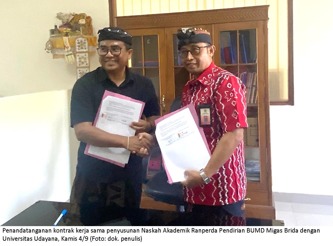 Brida Susun Naskah Akademik Ranperda Pendirian BUMD Migas Bersama Universitas Udayana