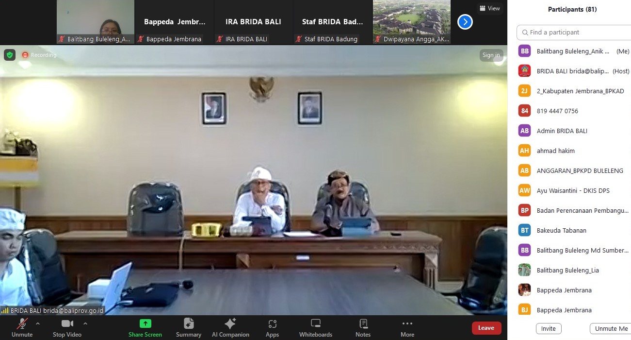 Bimtek Penginputan IPKD Perlu Saling Koordinasi