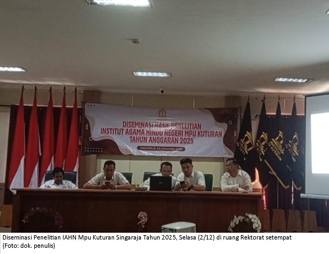 IAHN Mpu Kuturan Singaraja Diseminasikan Hasil Penelitian 2025
