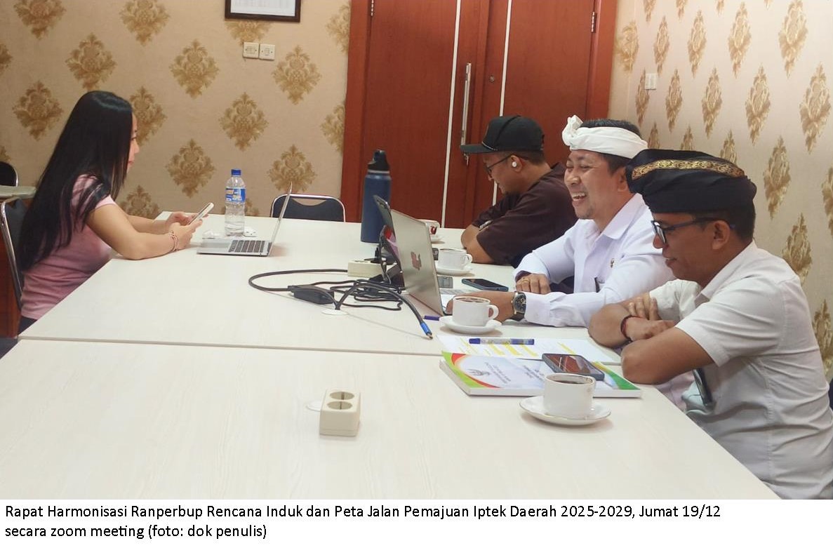 Harmonisasi Ranperbup Rencana Induk dan Peta Jalan Pemajuan Iptek Daerah 2025-2029