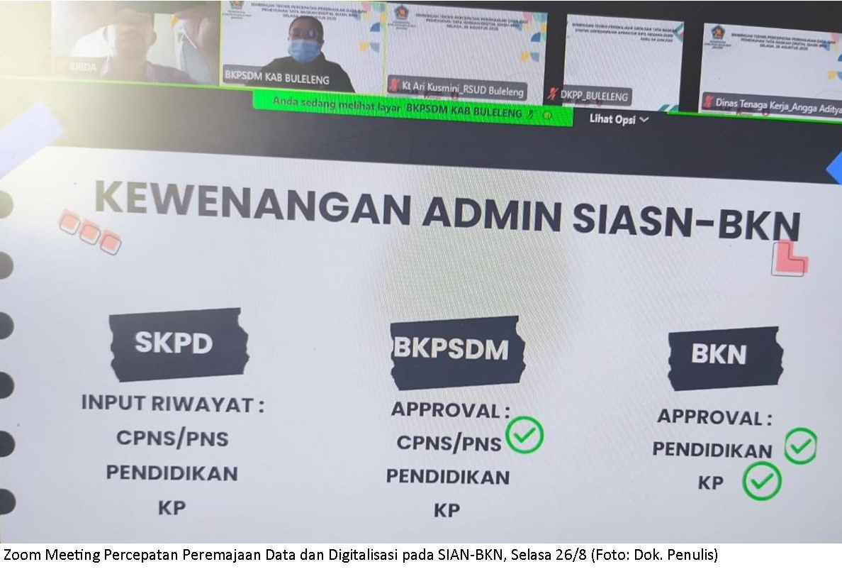 Buleleng Percepat Pemenuhan Tata Naskah Digital Kepegawaian ASN 2025