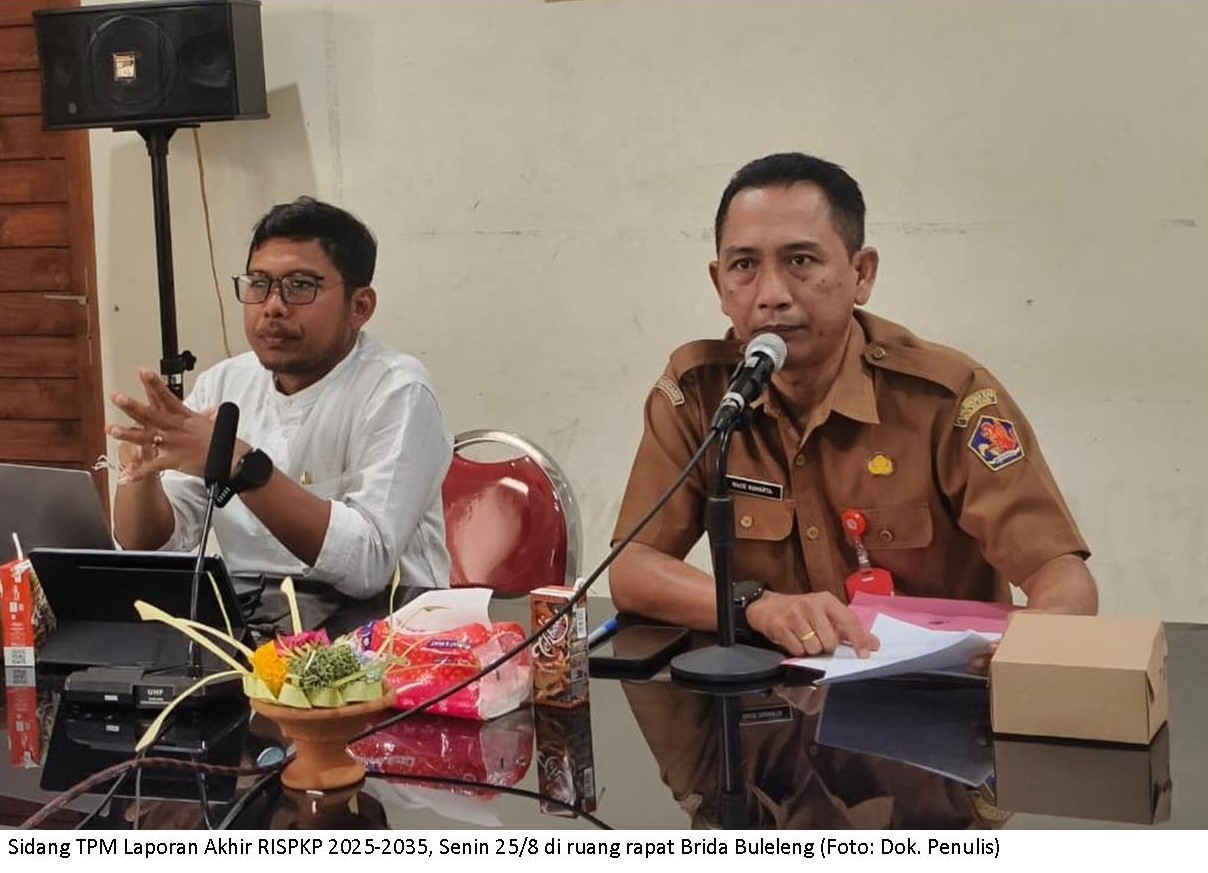 Sidang TPM Laporan Akhir RISPKP 2025-2035 Persiapkan Kesiapsiagaan Bersama