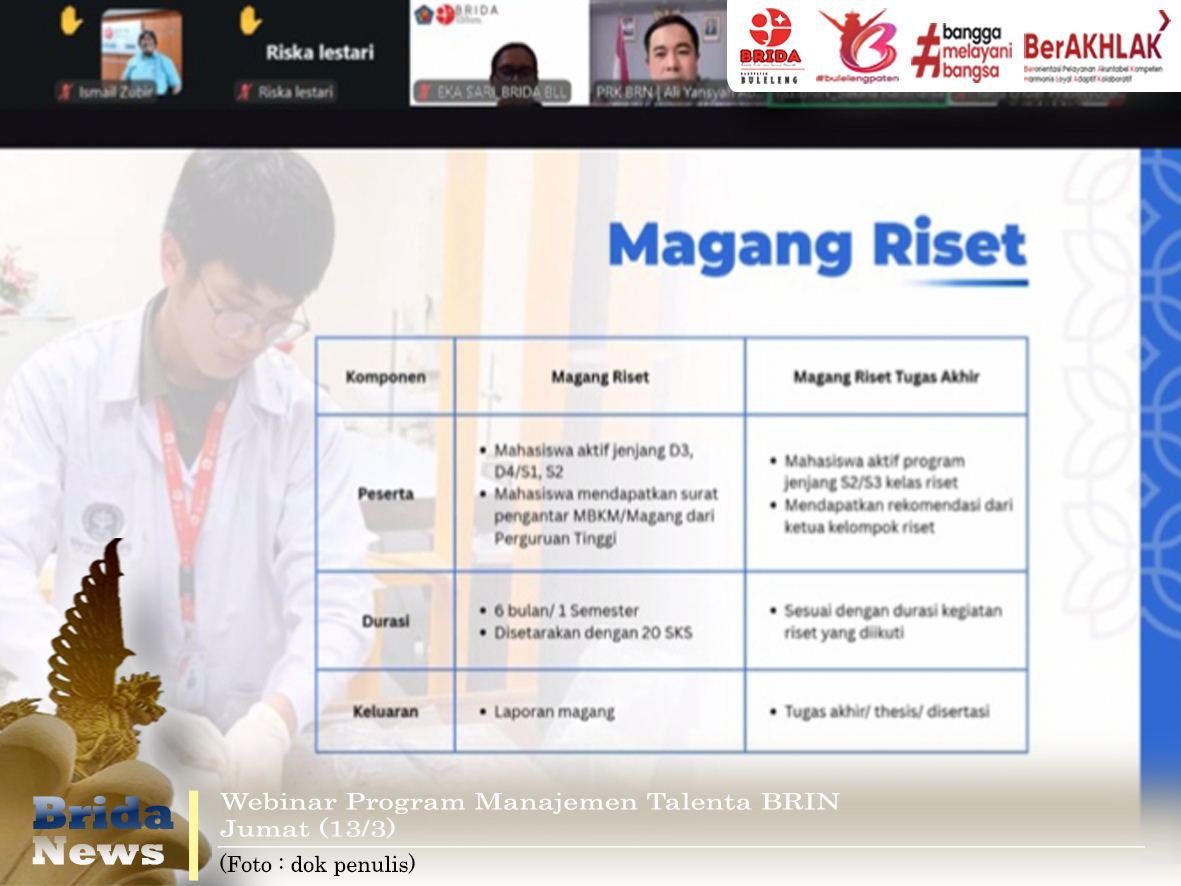 BRIN Sosialisasikan Program Manajemen Talenta
