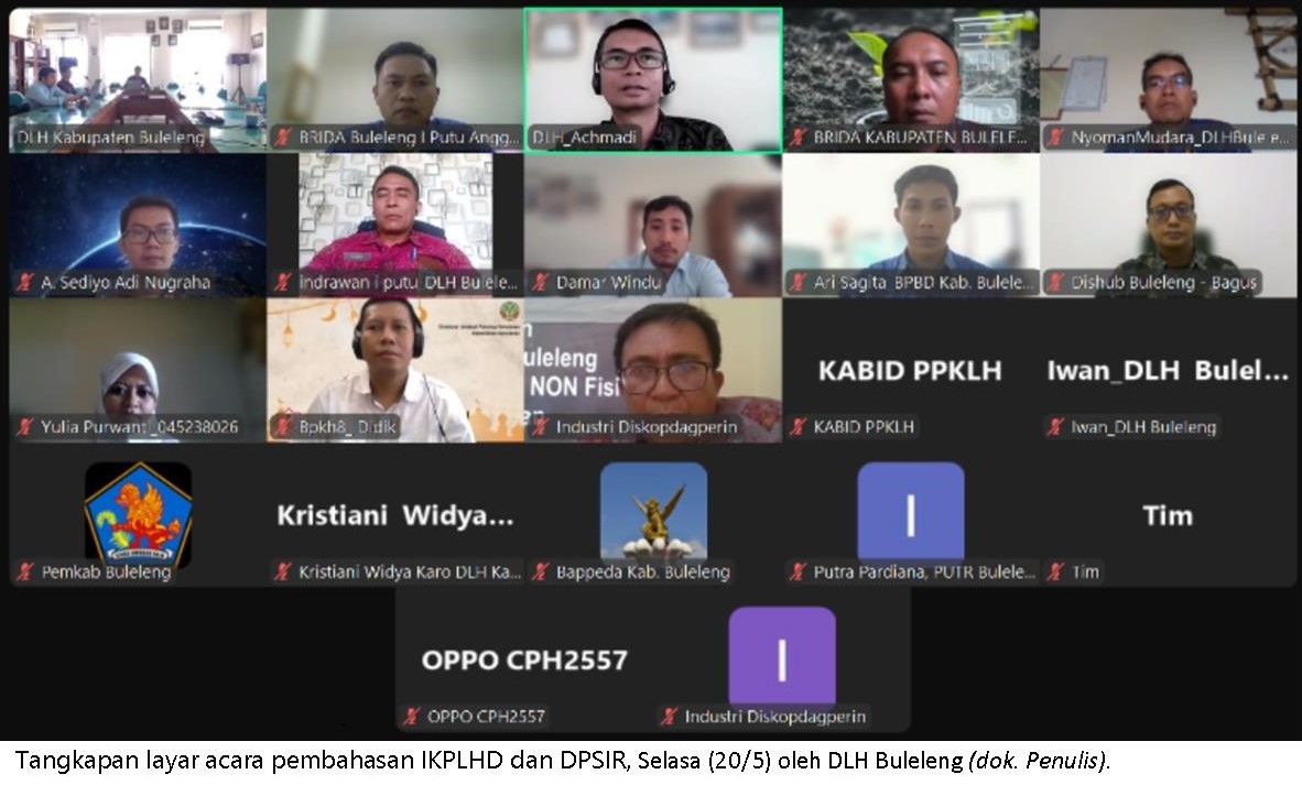 Lestarikan Lingkungan Hidup Daerah, Buleleng Bahas IKPLHD dan DPSIR