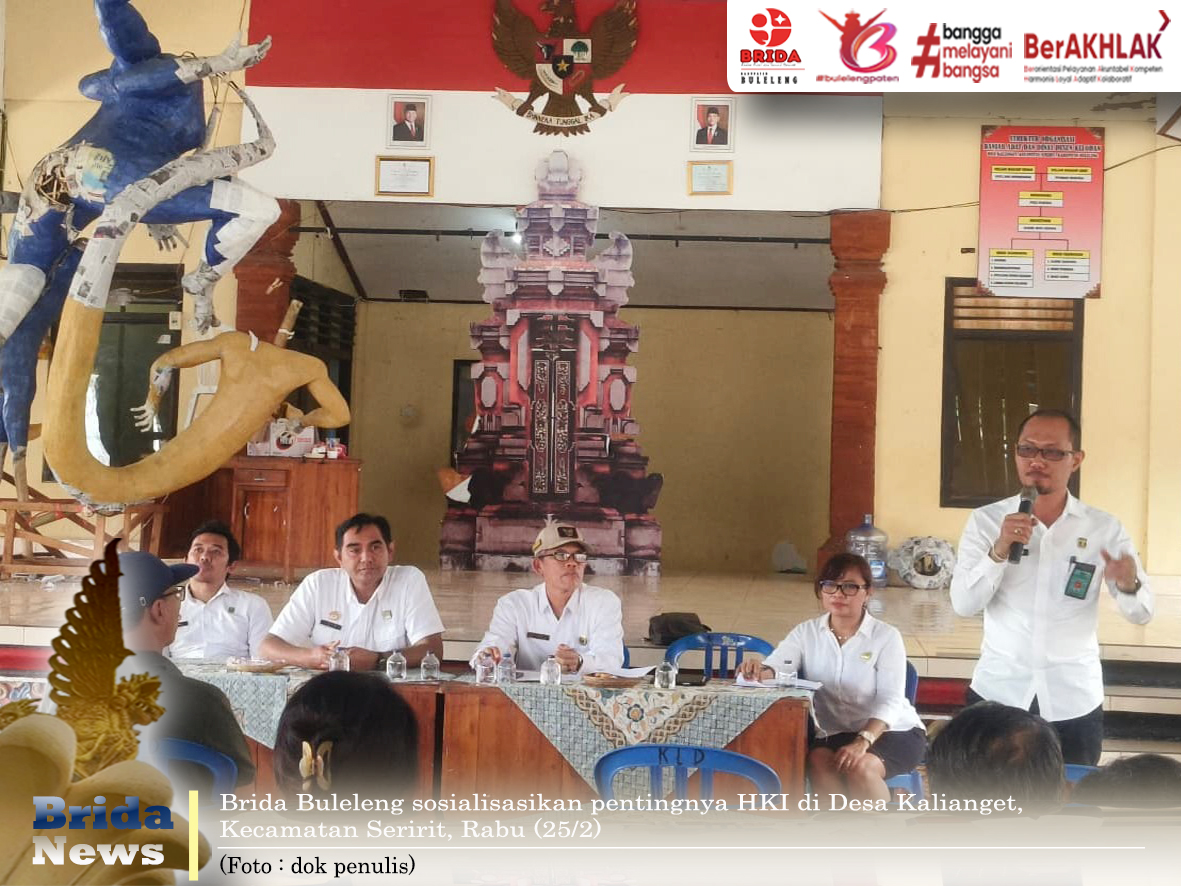 Pentingnya Perlindungan Hukum Karya Intelektual, Brida Sosialisasikan HKI di Desa Kalianget
