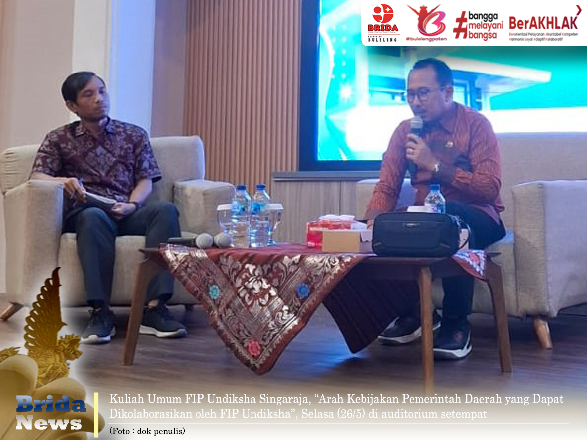 Kuliah Umum, Dekan FIP Undiksha Soroti Kondisi Makro Ekonomi Kabupaten Buleleng