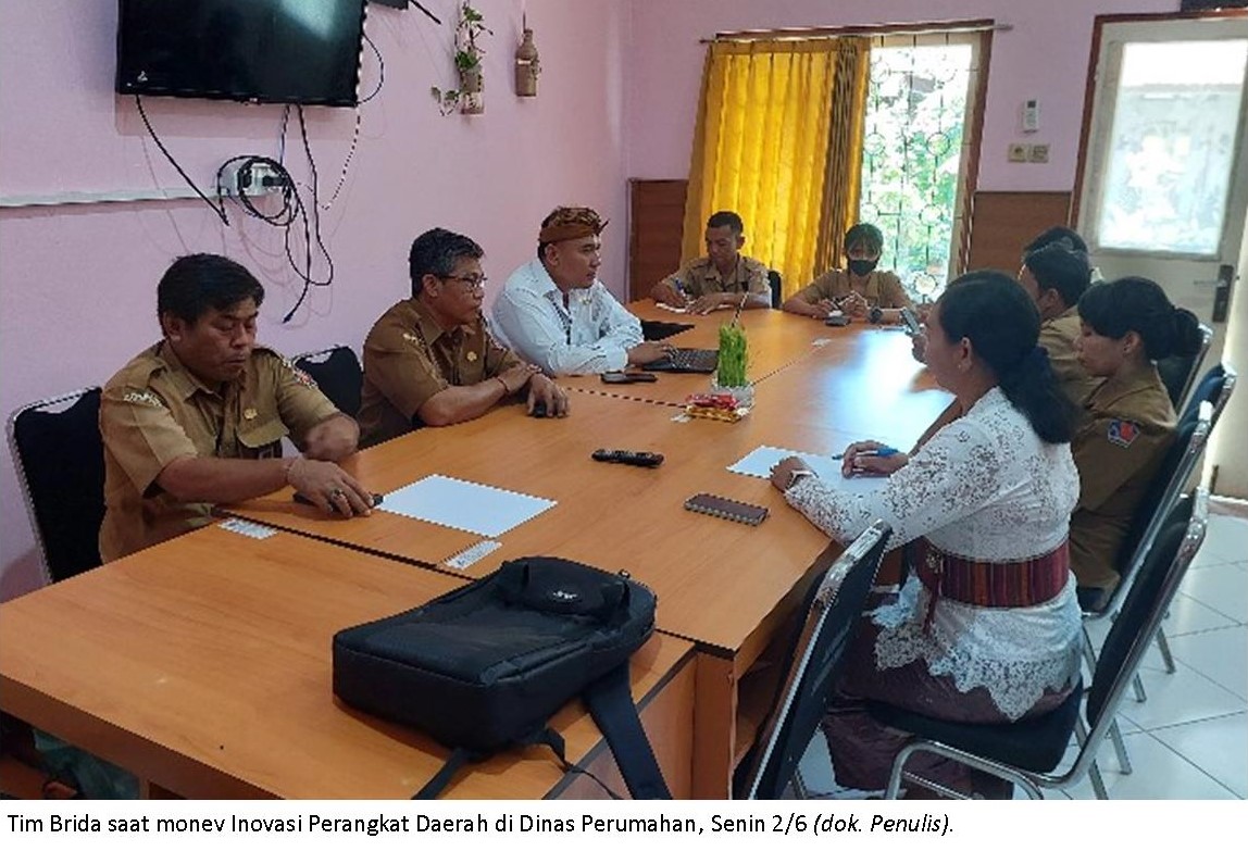 Persiapan Pengukuran Indeks Inovasi Daerah 2025, Brida Kembali Laksanakan Monev Inovasi Perangkat Daerah