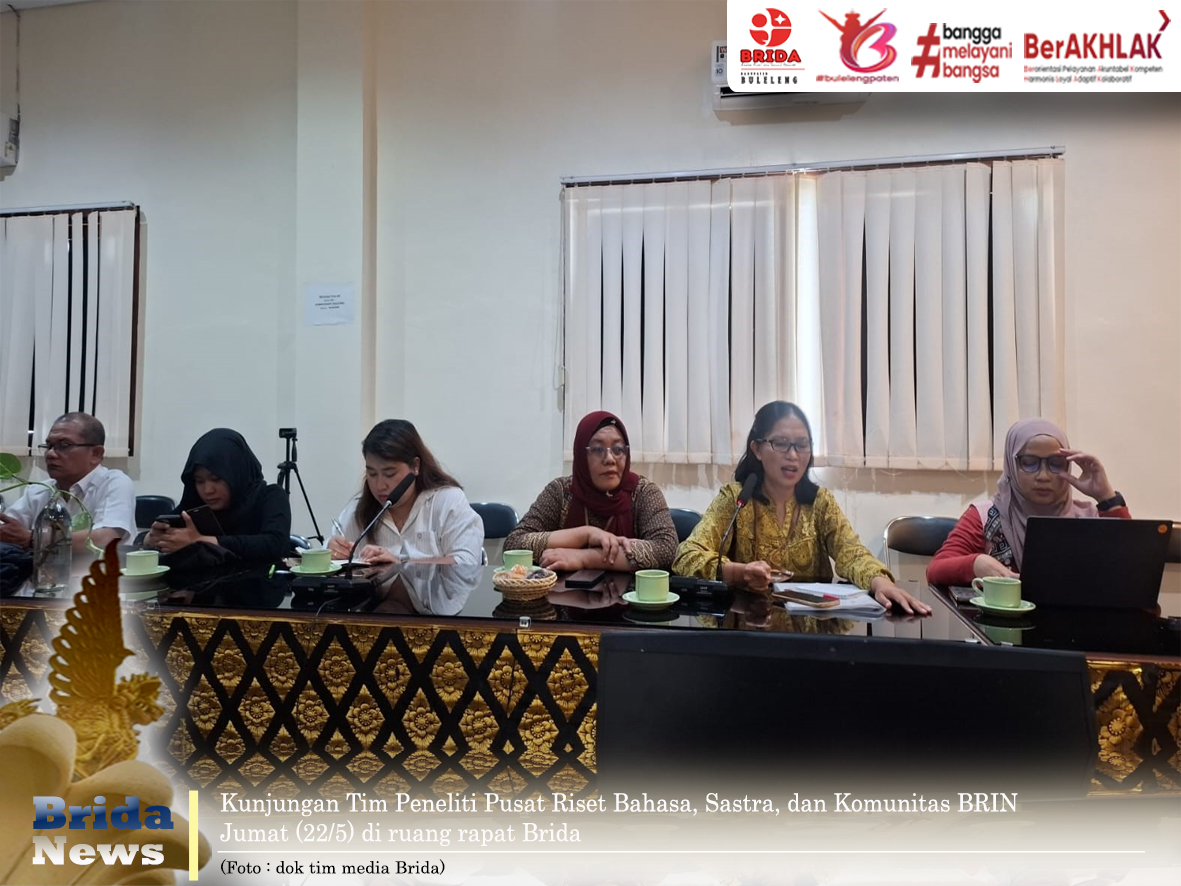 Tim Peneliti Pusat Riset Bahasa, Sastra, dan Komunitas Kunjungi Brida Bahas Bahan Ajar Berbasis Warisan Budaya