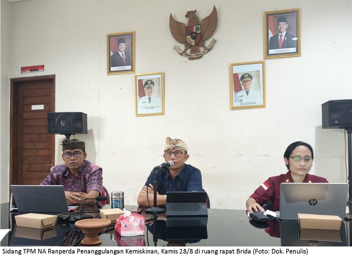 Brida Buleleng Sidang TPM NA Ranperda Penanggulangan Kemiskinan