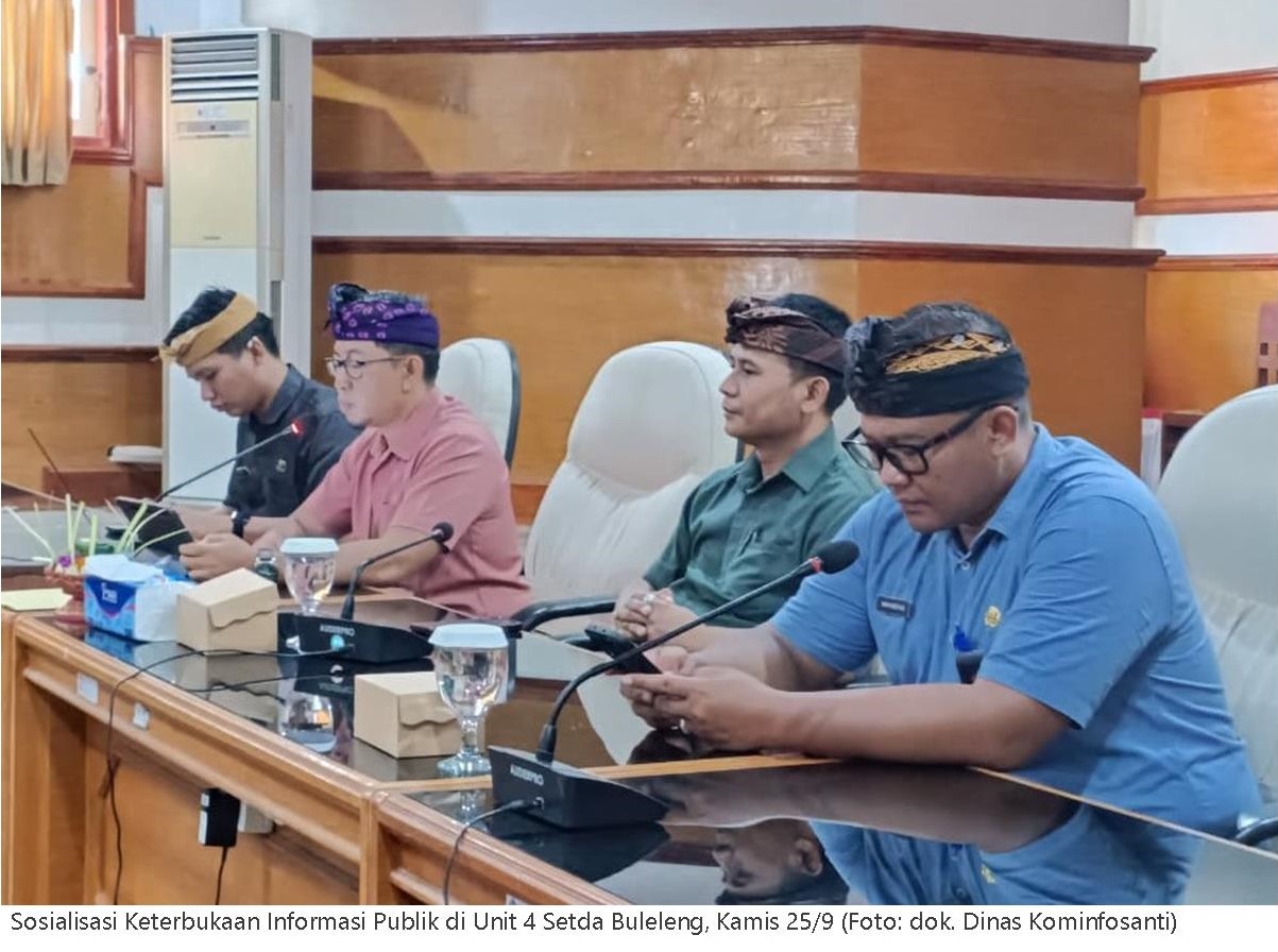 Dinas Kominfosanti Buleleng Sosialisasikan Pentingnya Keterbukaan Informasi