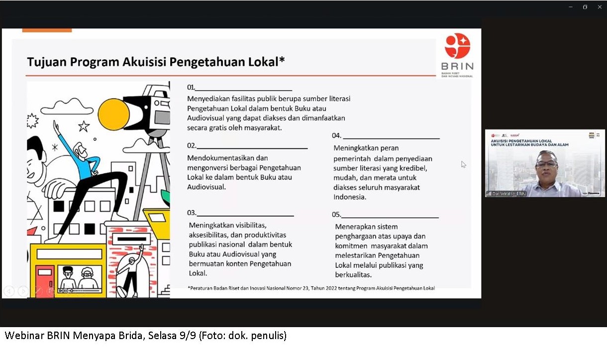 BRIN Luncurkan Program Akuisisi Pengetahuan Lokal