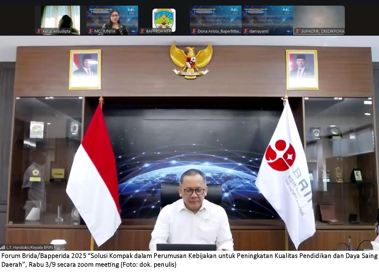 Forum Brida Bapperida Optimal 2025 Wujudkan Komitmen Bersama Tingkatkan Mutu Pendidikan Daerah