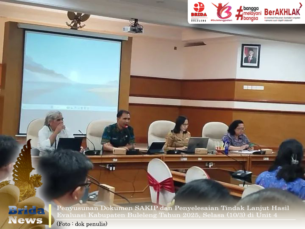 Nilai Dashbor Eksekutif SAKIP Buleleng Tahun 2025 Naik 0,05