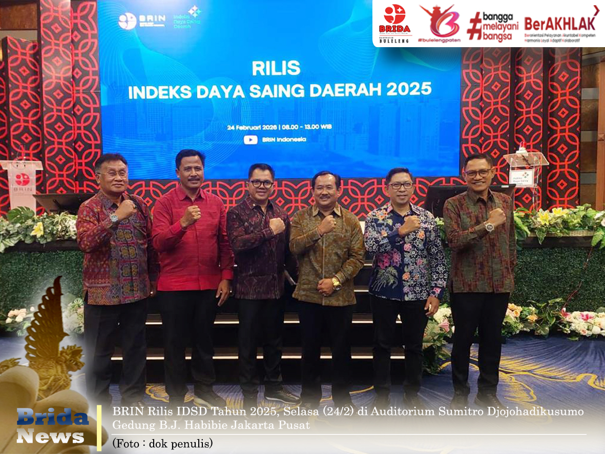 BRIN Rilis IDSD 2025, Pemkab Buleleng Kembali Raih Penghargaan Dengan Skor 3,84