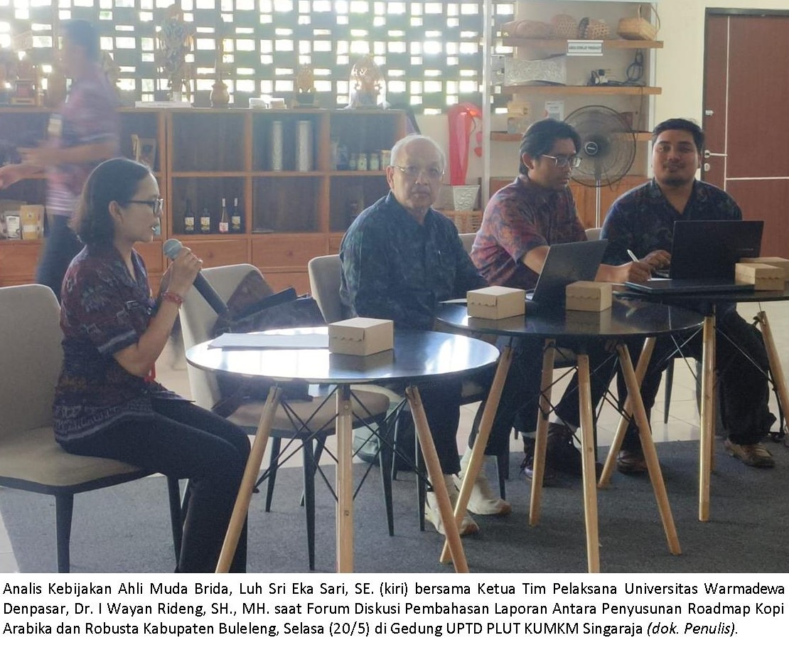 Optimalkan Pengembangan Sektor Kopi, Brida Gelar Forum Diskusi Roadmap Kopi Arabika dan Robusta Buleleng