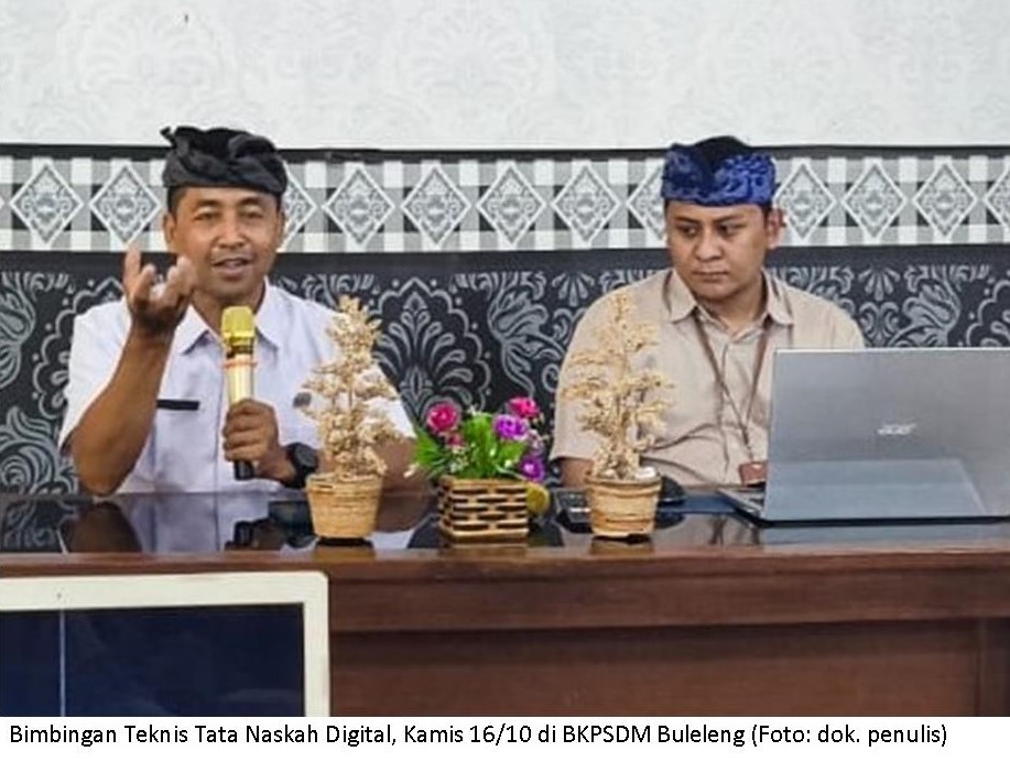 Pentingnya Pemahaman Tata Naskah Digital BKPSDM Laksanakan Bimtek