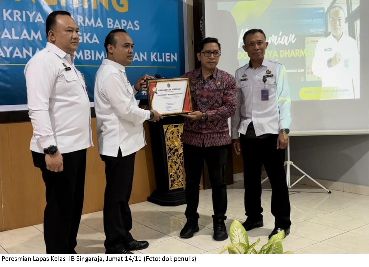 Bapas Denpasar Resmikan Inovasi Pondok Kriya Dharma, Bupati Buleleng Beri Apresiasi