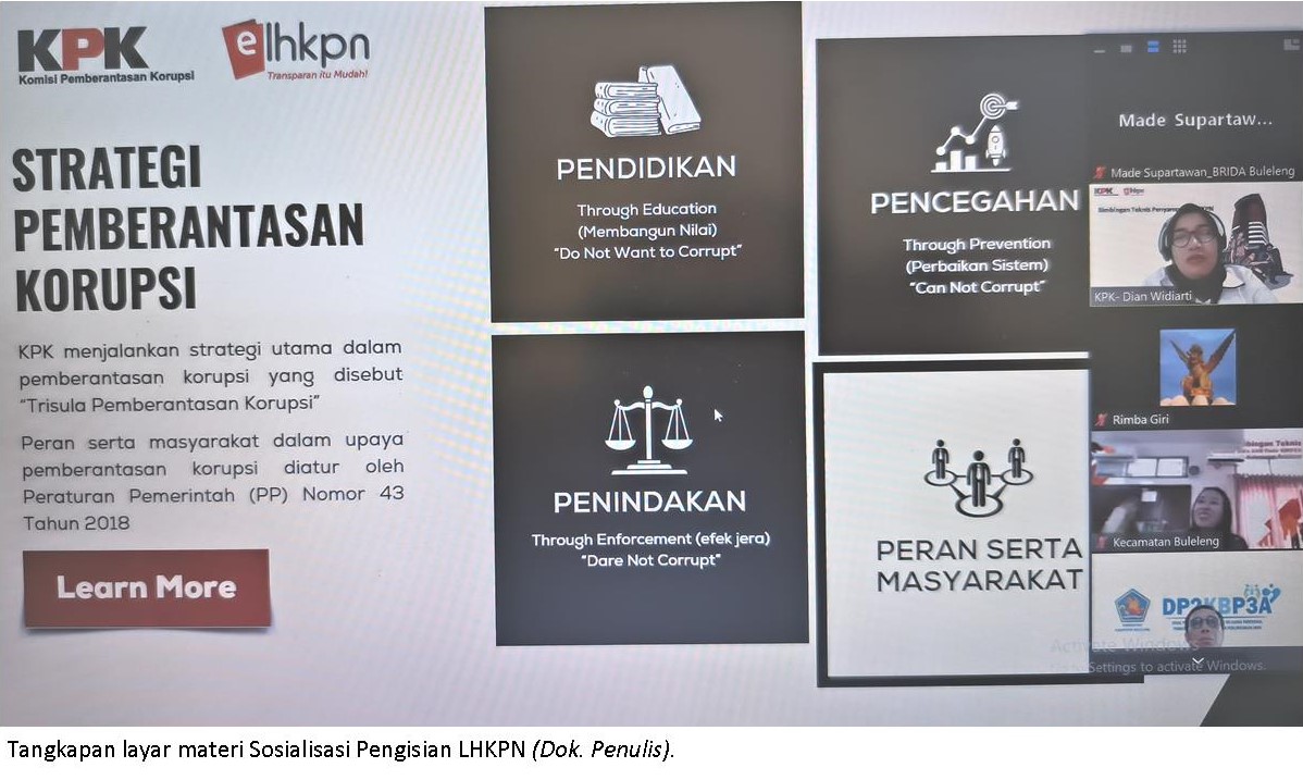Trisula Pemberantasan Korupsi KPK