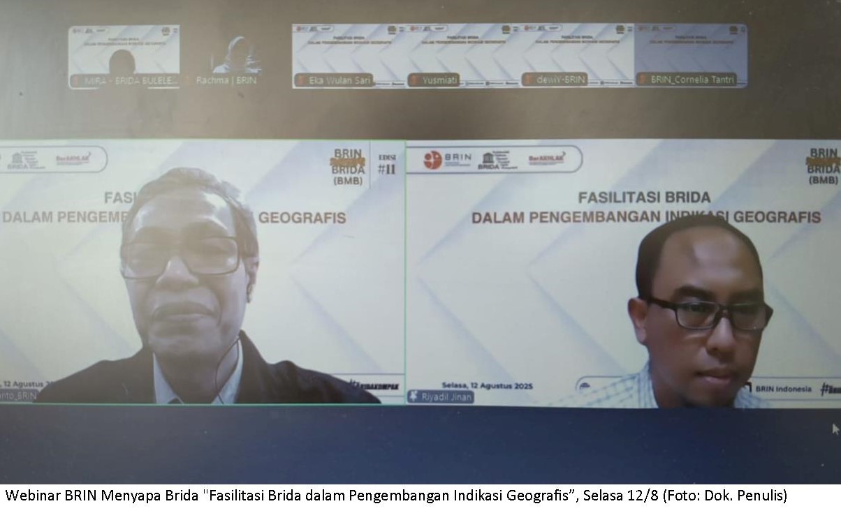 Fasilitasi BRIDA Dalam Pengembangan Indikasi Geografis