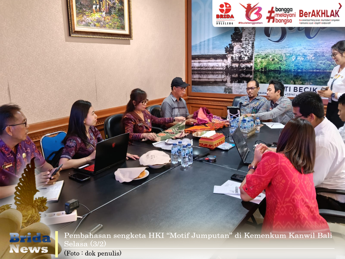 Brida Fasilitasi Pengaduan Hak Cipta Motif Jumputan di Buleleng