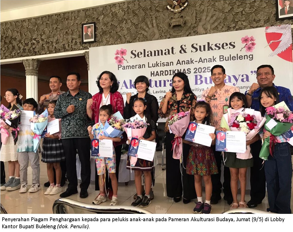 Akulturasi Budaya, Puluhan Lukisan Karya Anak-Anak Buleleng Dipamerkan