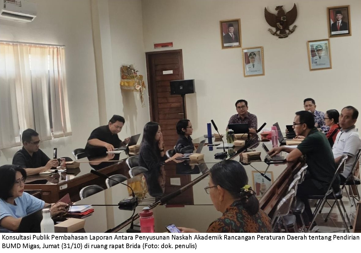 Brida Buleleng Konsultasikan Kajian Rencana Pendirian BUMD Migas