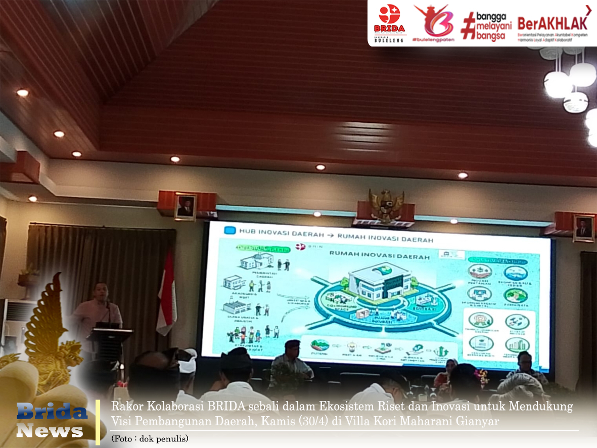 Rakor BRIDA Sebali Perkuat Ekosistem Riset dan Inovasi Daerah