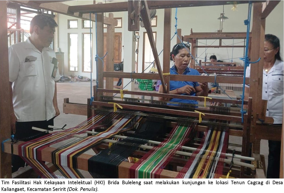 Brida Buleleng Kunjungi Tenun Cagcag Desa Kalianget