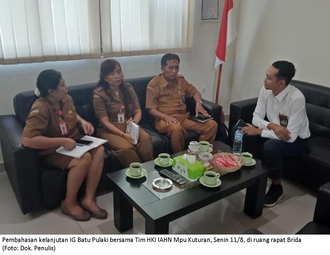 Tim HKI Brida Bahas Kelanjutan IG Batu Pulaki