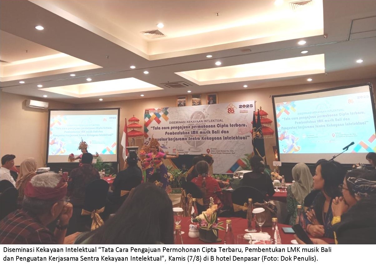 Diseminasi Kekayaan Intelektual Dukung Pariwisata dan Perlindungan Hukum