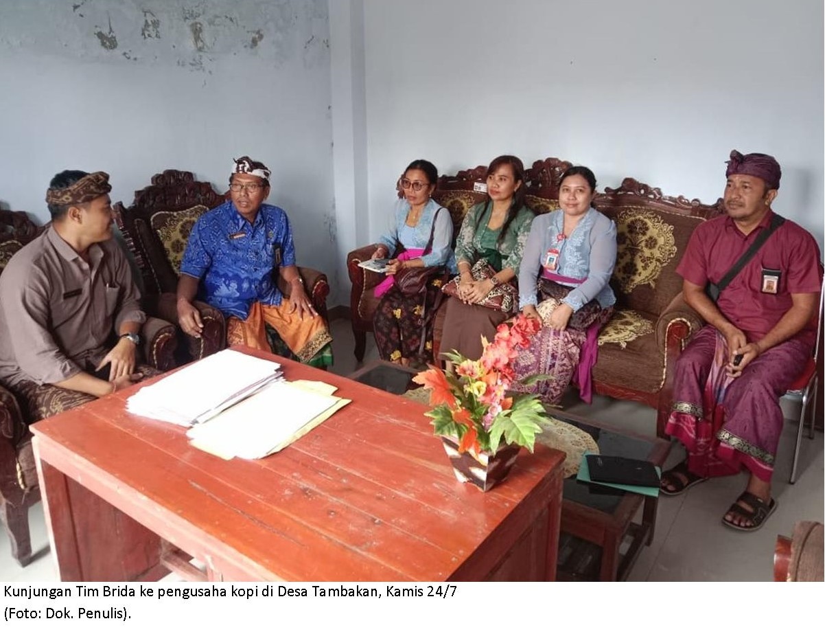 Hasil Kunjungan Brida ke Desa Penghasil Kopi Robusta
