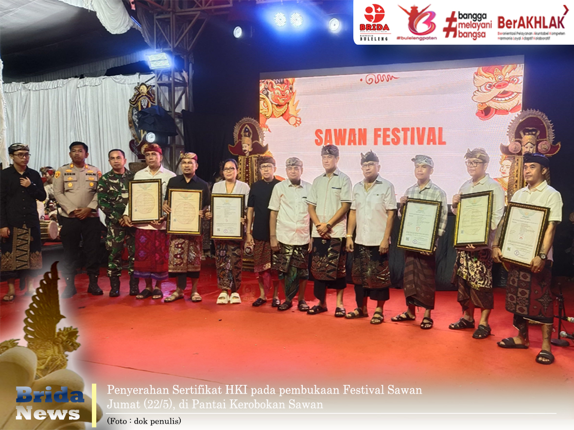 Sawan Festival 2026 Dibuka, 6 Sertifikat HKI Resmi diserahkan