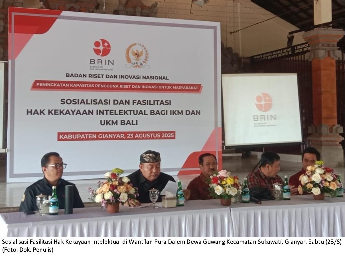 BRIN Sosialisasikan Pentingnya Perlindungan Hukum bagi IKM dan UKM Bali