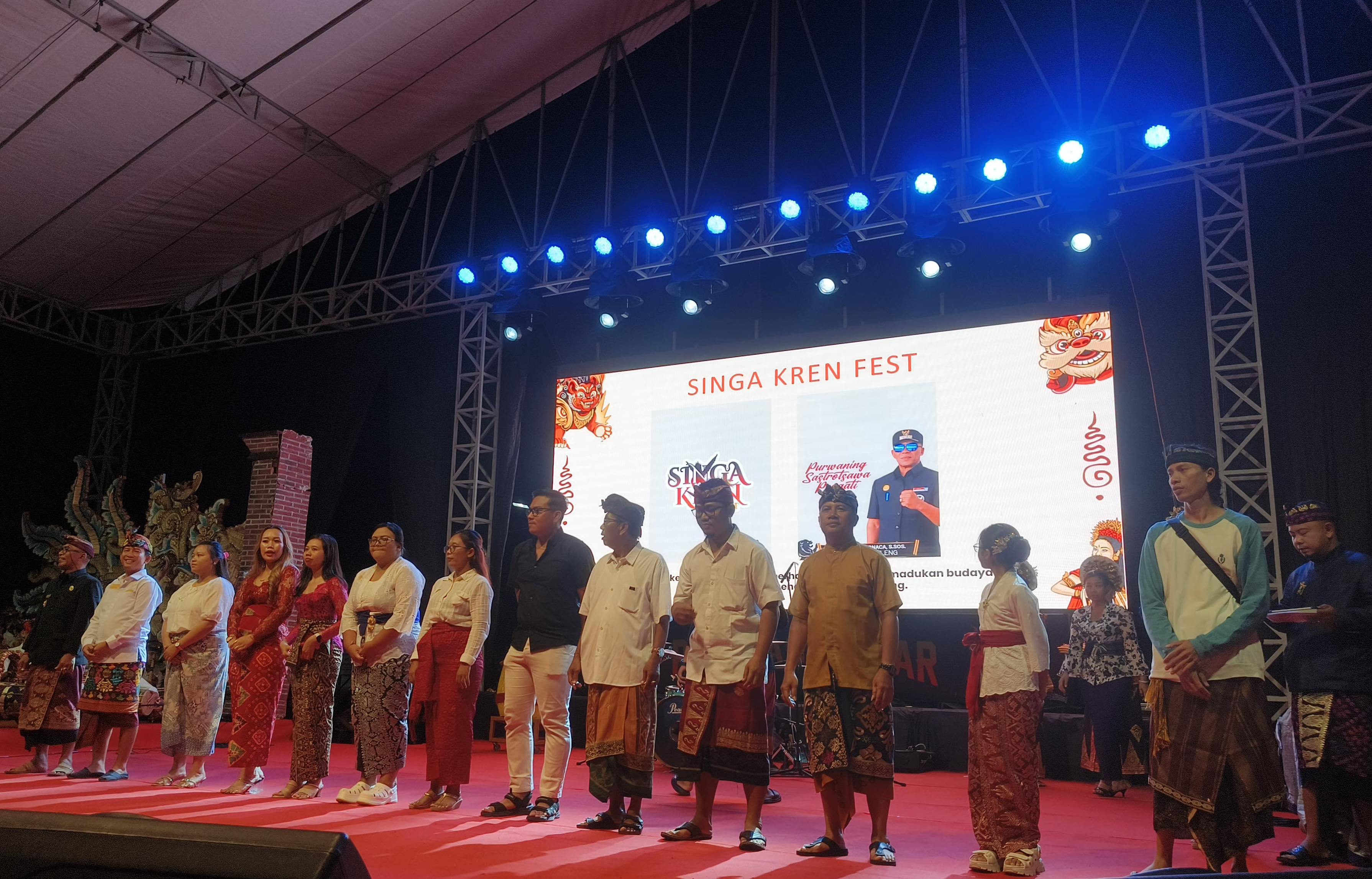 Singa Kren Fest dibuka Sertifikat HKI diserahkan