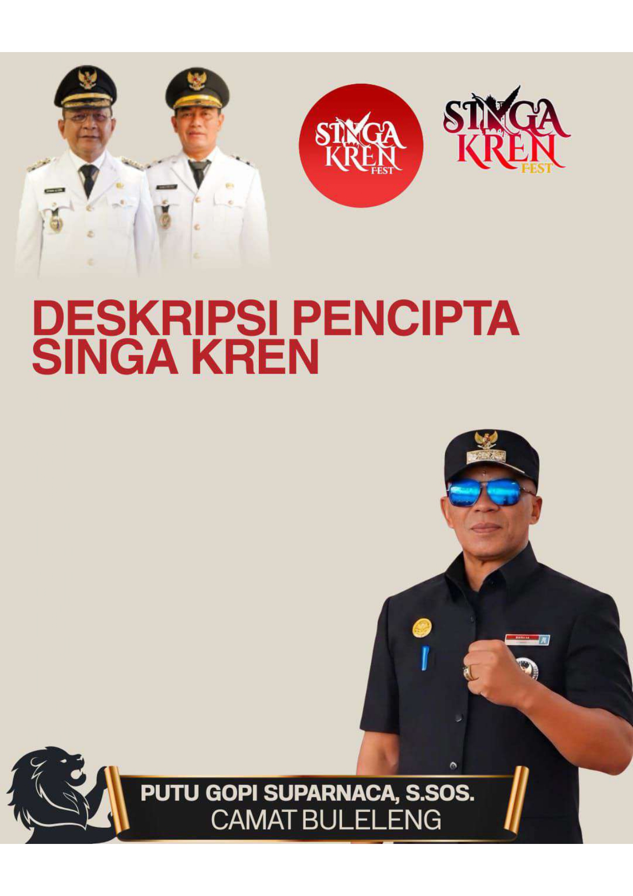 gambar Singa Kren Fest
